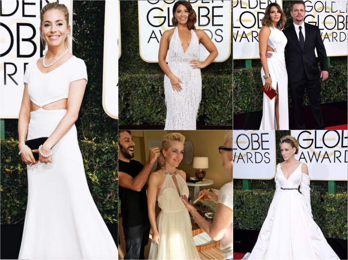 Sienna Miller in Michael Kors Collection, Gina Rodriguez in Naeem Khan, Luciana Barroso in Atelier Versace, Gillian Anderson, Sarah Jessica Parker in Vera Wang